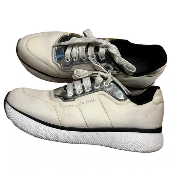 Prada women’s sneakers size 37.5 - Picture 1 of 15